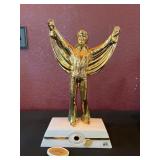 Vtg Gold Ceramic Elvis Decanter 9.5ï¿½ï¿½x4.5ï¿½ï¿½x16.5ï¿½ï¿½