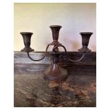 Vtg Silver-Plated Three-Arm Candelabraï¿½12ï¿½8