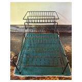 Vtg Wire Dish Drying Rack Standï¿½10x18x9.5