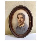 Vtg Framed Oval Portrait Photographï¿½11.5ï¿½16