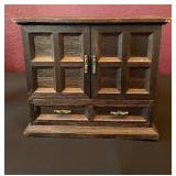Vtg Wood Jewelry Box 11.5ï¿½ï¿½x7ï¿½ï¿½x10ï¿½ï¿½