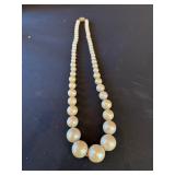 Vtg Faux Pearl Graduated Necklaceï¿½16ï¿½