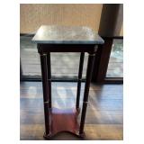 Vtg Marble Top Table 12ï¿½ï¿½x12ï¿½ï¿½x28ï¿½ï¿½