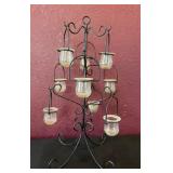 Metal Candle Holder w/Glass Cups 13ï¿½ï¿½