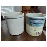 2 Small Crocks