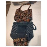 2 Vera Bradley Purses, 1 Makeup Bag