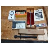 Scraper Sharpener, Knife Gauge, Dial Indicator