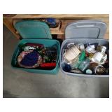 2 Totes of Assorted Home Decorative Items