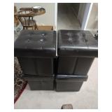 4 Storage Ottomans