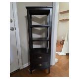Three tiered Wood Shelf with 2 Drawers