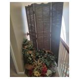 Room Divider and Faux Plants