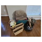 Pillows, Baskets and Candles
