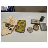 Vintage Tin Boxes and items