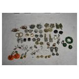 33 Pair Vtg Costume Clip On Earrings 33 Pair Vtg Costume Clip On Earrings