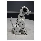 Handmade Painted Wood Dalmation Statue Handmade Painted Wood Dalmation Statue