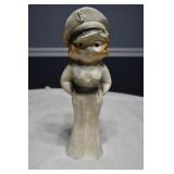 Vtg Carnival Chalkware Pinup Sailor Girl Statue