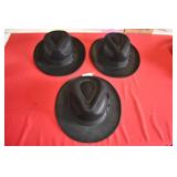 Set of 3 NWT Gangster Costume Hats