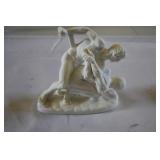 Vtg "The Wrestlers" Biscuit Porcelain Statue Vtg "The Wrestlers" Biscuit Porcelain Statue