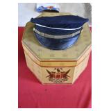 Vtg The Opper Cap Co Military Hat with Box