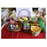 Large Easter Basket & Egg Lot