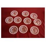 Set of 10 Vtg Plastic Ice Cream Cone Holders/Snack