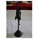 Vtg Bronze Reproduction Flying Mercury Statue Vtg Bronze Reproduction Flying Mercury Statue