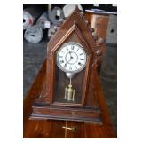 Ant E & J Swiggert Key Wind Up Mantle Clock for pa Ant E & J Swiggert Key Wind Up Mantle Clock for pa