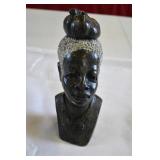 Carved Soapstone African Bust Carved Soapstone African Bust