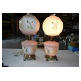 Pair of Beautiful Gone With The Wind Lamps