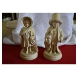 Vtg Plaster "Mama" and "Papa" Play Dress Up St