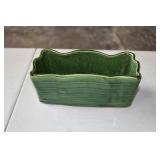 Vtg McCoy Green Ceramic Planter