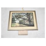 Vtg Wall Art Calendar 1942