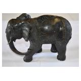 Vtg Cast Metal Asian Elephant Sculpture Vtg Cast Metal Asian Elephant Sculpture
