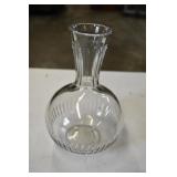 Heavy Clear Glass Vase
