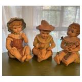 Three Vtg Bisque Piano Babies Three Vtg Bisque Piano Babies