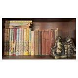 Vtg Books and Dog Bookends Vtg Books and Dog Bookends
