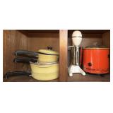 Vtg Kenmore Mixer, Rival Crock-Pot & Pots Vtg Kenmore Mixer, Rival Crock-Pot & Pots