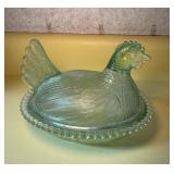 Vtg Indiana Glass Hen on Nest Dish Vtg Indiana Glass Hen on Nest Dish