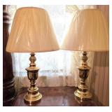 Vtg Brass Table Lamps Vtg Brass Table Lamps