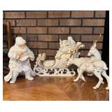 Grandeur Noel Santa and Sleigh Set Grandeur Noel Santa and Sleigh Set