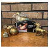 Vtg Brass Figurines and Paperweights Vtg Brass Figurines and Paperweights