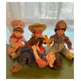 Vtg 3pc Dolls Vtg 3pc Dolls
