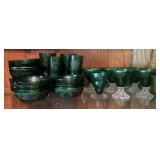 Anchor Hocking Forest Green Glassware Anchor Hocking Forest Green Glassware