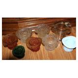 Vtg Glass Hat Toothpick Holders Vtg Glass Hat Toothpick Holders
