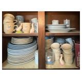 Vtg Blue Goose Themed Dishware Set Vtg Blue Goose Themed Dishware Set