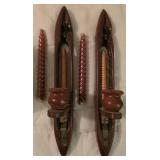 Vtg Wooden Weaving Shuttles Pair Vtg Wooden Weaving Shuttles Pair