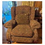 Vtg Paisley Upholstered Recliner Vtg Paisley Upholstered Recliner