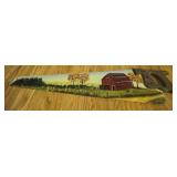 Vtg Hand Saw w/Barn Landscape Art Vtg Hand Saw w/Barn Landscape Art