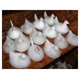 Vtg Milk Glass Nesting Hens #1 Vtg Milk Glass Nesting Hens #1
