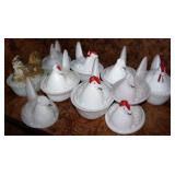 Vtg Milk Glass Nesting Hens #2 Vtg Milk Glass Nesting Hens #2